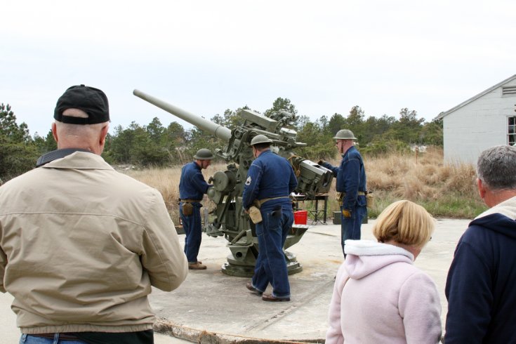 Gun crew preparing to fire